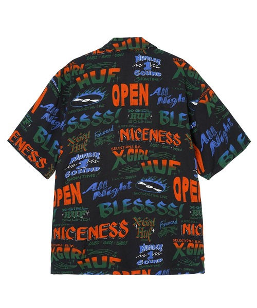 X-girl(エックスガール)の「X-girl × HUF SOUND RESORT TOP(シャツ/ブラウス・レディース・ブラック・S/M)」の7枚目の写真