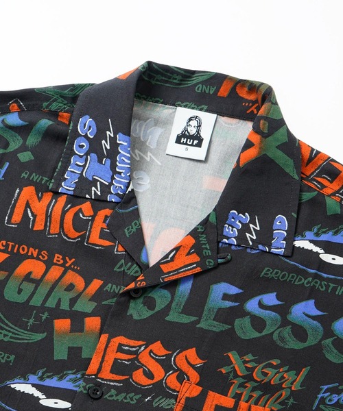 X-girl(エックスガール)の「X-girl × HUF SOUND RESORT TOP(シャツ/ブラウス・レディース・ブラック・S/M)」の8枚目の写真