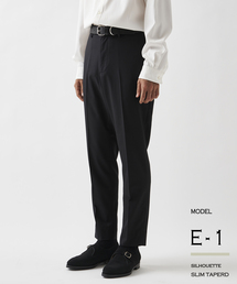 EDIFICE | "E"TROUSERS(E-1)ツイル スリム テーパード スラックス(スラックス)