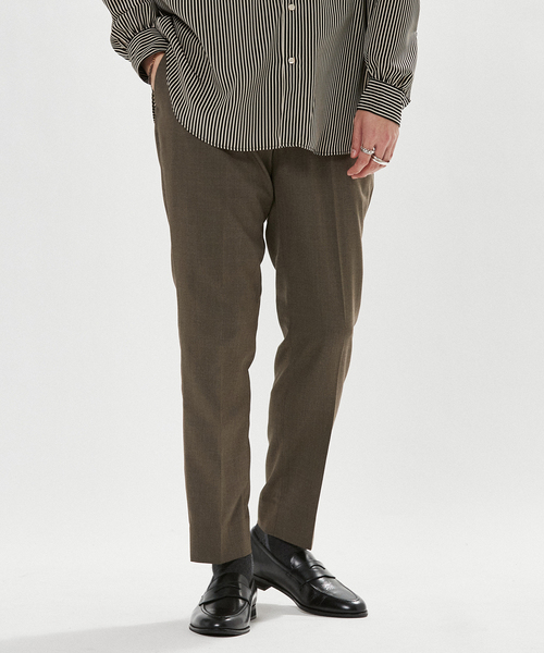 EDIFICE(エディフィス)の「"E"TROUSERS(E-1)ツイル スリム テーパード スラックス(スラックス・メンズ・ブラック/ベージュ/カーキ・LARGE/SMALL/MEDIUM)」の6枚目の写真