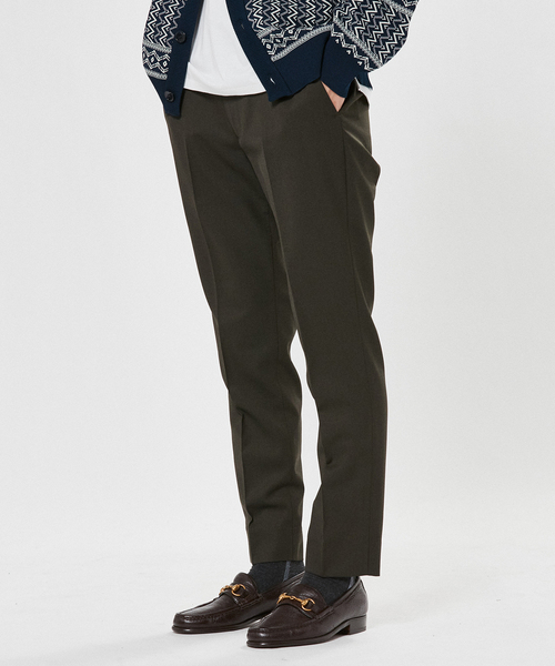 EDIFICE(エディフィス)の「"E"TROUSERS(E-1)ツイル スリム テーパード スラックス(スラックス・メンズ・ブラック/ベージュ/カーキ・LARGE/SMALL/MEDIUM)」の17枚目の写真