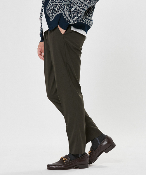 EDIFICE(エディフィス)の「"E"TROUSERS(E-1)ツイル スリム テーパード スラックス(スラックス・メンズ・ブラック/ベージュ/カーキ・LARGE/SMALL/MEDIUM)」の19枚目の写真