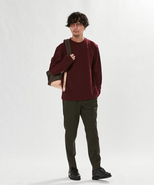 EDIFICE(エディフィス)の「"E"TROUSERS(E-1)ツイル スリム テーパード スラックス(スラックス・メンズ・ブラック/ベージュ/カーキ・LARGE/SMALL/MEDIUM)」の22枚目の写真