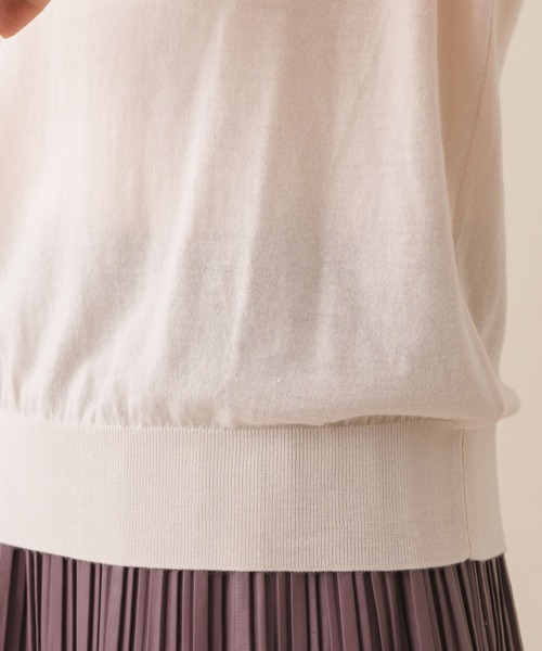 margaux（マルゴー）の「【KATHARINE ROSS】margaux メリノウールバックボタンタートルニット（ニット/セーター・レディース・ネイビー/レッド/アイボリー・MEDIUM）」の19枚目の写真