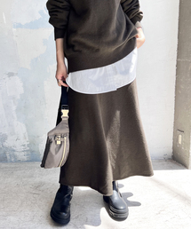 Spick & Span | ウールカシミヤニットフレアースカート(スカート)