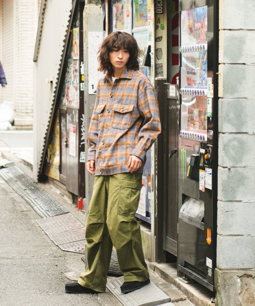 BROKEN BASE(ブロークンベース)の「フラップポケットCPOシャツジャケット(その他アウター・メンズ・ブラウン/オリーブ・MEDIUM/LARGE)」の3枚目の写真