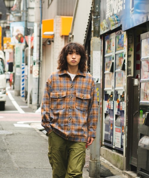 BROKEN BASE(ブロークンベース)の「フラップポケットCPOシャツジャケット(その他アウター・メンズ・ブラウン/オリーブ・MEDIUM/LARGE)」の6枚目の写真