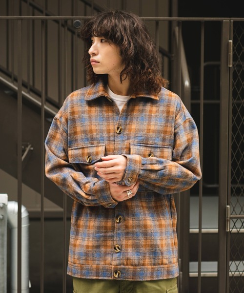 BROKEN BASE(ブロークンベース)の「フラップポケットCPOシャツジャケット(その他アウター・メンズ・ブラウン/オリーブ・MEDIUM/LARGE)」の8枚目の写真