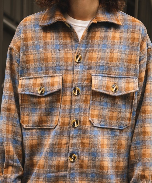BROKEN BASE(ブロークンベース)の「フラップポケットCPOシャツジャケット(その他アウター・メンズ・ブラウン/オリーブ・MEDIUM/LARGE)」の11枚目の写真