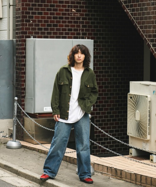 BROKEN BASE(ブロークンベース)の「フラップポケットCPOシャツジャケット(その他アウター・メンズ・ブラウン/オリーブ・MEDIUM/LARGE)」の13枚目の写真