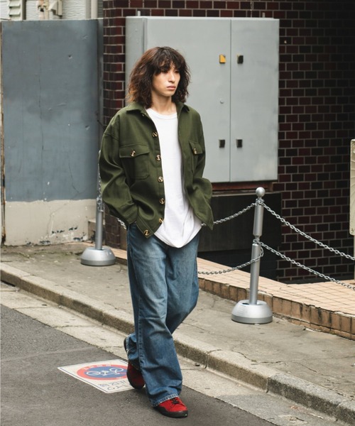 BROKEN BASE(ブロークンベース)の「フラップポケットCPOシャツジャケット(その他アウター・メンズ・ブラウン/オリーブ・MEDIUM/LARGE)」の14枚目の写真