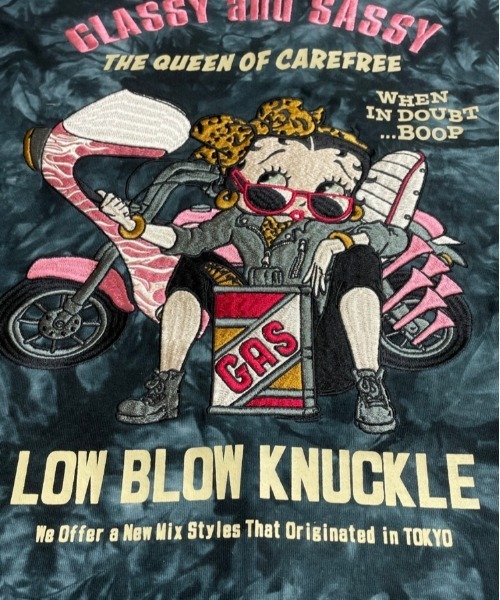 BETTY BOOP×FSコラボロンT 443080 ブラック XL バイク Amazon.com: Biker Betty Boop Flaming Motorcycle Women's Long