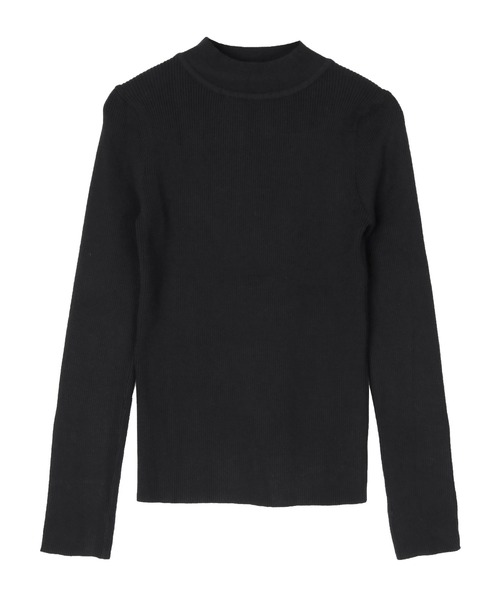 UR'S（ユアーズ）の「ゴールド釦スリーブハイネックニット（ニット/セーター・レディース・ブラック/オフホワイト/ダークネイビー/モカ/ライトイエロー・S/M/L）」の18枚目の写真