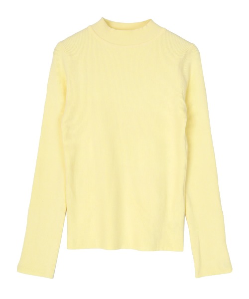 UR'S（ユアーズ）の「ゴールド釦スリーブハイネックニット（ニット/セーター・レディース・ブラック/オフホワイト/ダークネイビー/モカ/ライトイエロー・S/M/L）」の12枚目の写真