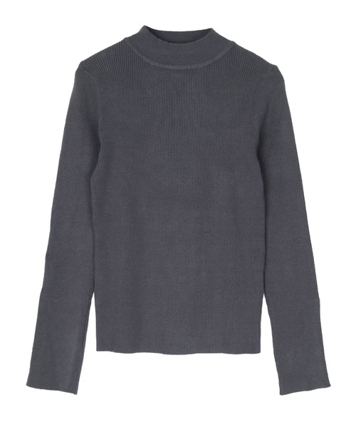 UR'S（ユアーズ）の「ゴールド釦スリーブハイネックニット（ニット/セーター・レディース・ブラック/オフホワイト/ダークネイビー/モカ/ライトイエロー・S/M/L）」の15枚目の写真