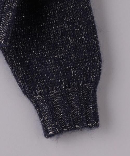 UNITED ARROWS（ユナイテッドアローズ）の「ラメ ショート ニット（ニット/セーター・レディース・ブラウン/ネイビー・FREE）」の12枚目の写真