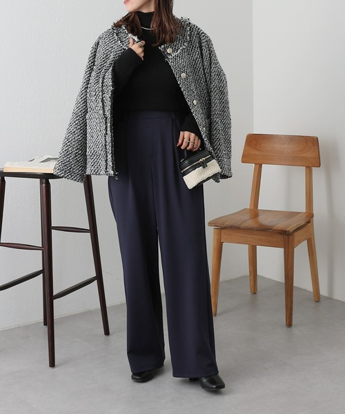 COLONY 2139（コロニートゥーワンスリーナイン）の「カルゼタックワイドパンツ（その他パンツ・レディース・ネイビー/ブラック/グレー・SMALL/MEDIUM/LARGE）」の21枚目の写真