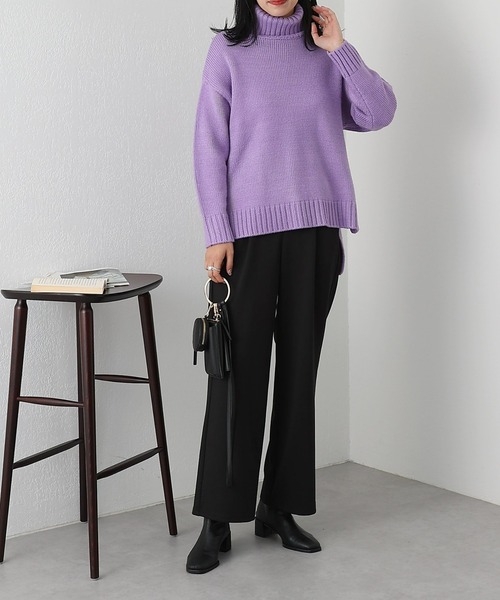 COLONY 2139（コロニートゥーワンスリーナイン）の「カルゼタックワイドパンツ（その他パンツ・レディース・ネイビー/ブラック/グレー・SMALL/MEDIUM/LARGE）」の12枚目の写真