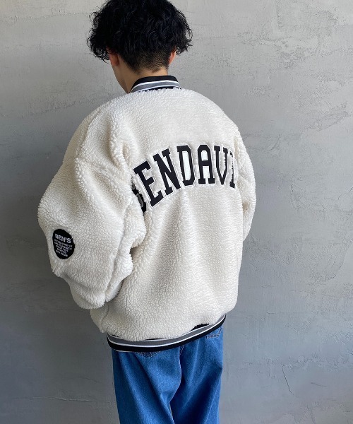 BEN DAVIS（ベンデイビス）の「[BEN DAVIS/ベンデイビス] 別注 ボアフリース バックロゴジャケット（その他アウター・レディース・ブラック/ホワイト/レオパード・M/L/XL）」の20枚目の写真