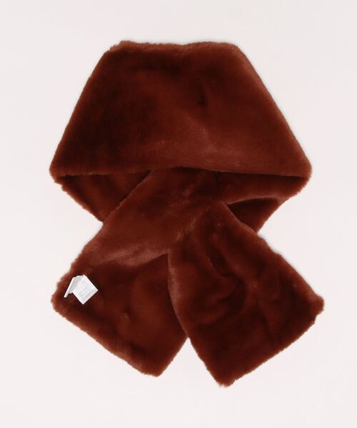 prose verse（プロズヴェール）の「エコファーティペット（マフラー・レディース・チャコールグレー/モカ/キャメル/グレイッシュベージュ/アイボリー・ﾌﾘ-）」の11枚目の写真