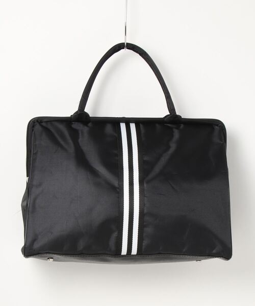LUGG NAGG(ラグナグ)の「がま口 ストライプテープ付き ボストンバッグ 旅行バッグ トラベルボストン ショルダーストラップ無しバージョン(ボストンバッグ・レディース・ピンク系その他3/ピンク系その他/ブラック系その他3/ピンク系その他2/ドット/マルチ/ブラック系その他5/その他/レッド系その他/チェック/ブラック系その他2/ブラック系その他4/ブラック/ブラック系その他・MEDIUM/LARGE)」の22枚目の写真