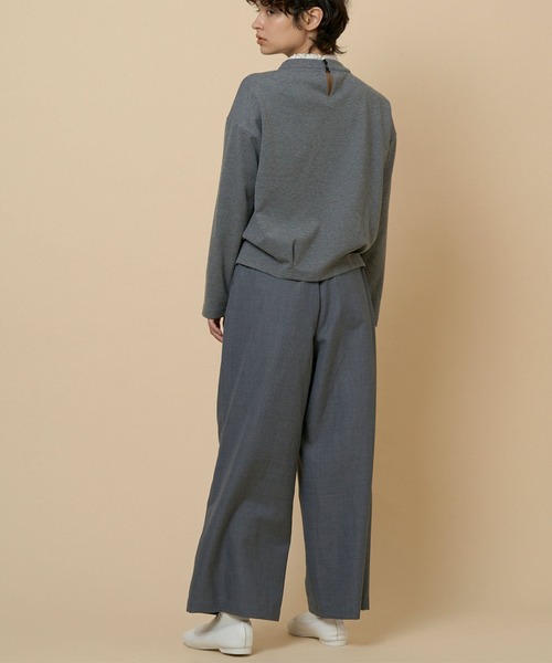 NIMES（ニーム）の「サキソニータックストレートパンツ（その他パンツ・レディース・グレー/グリーン・0/1）」の13枚目の写真