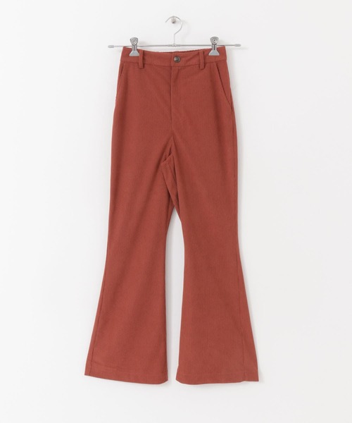 HEYUMM（ヘユム）の「コーデュロイフレアパンツ（その他パンツ・レディース・ベージュ/レッド/ブラック・ONE）」の7枚目の写真