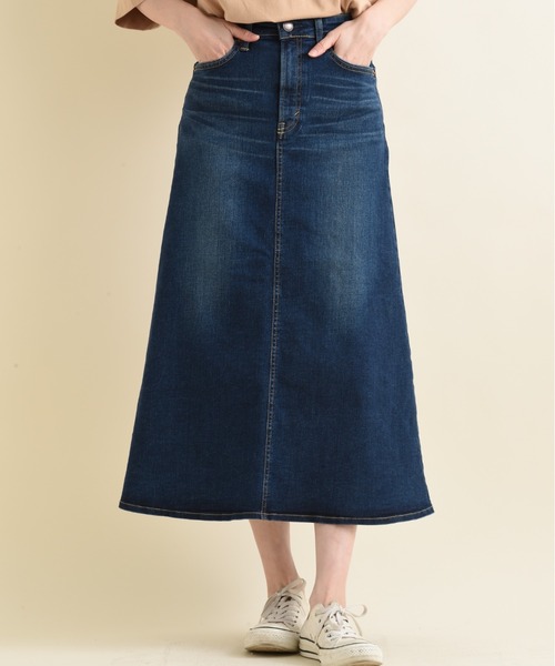 SOMETHING（サムシング）の「【SOMETHING】FLARE SKIRT（デニムスカート・レディース・ブルー/インディゴブルー・FREE）」の14枚目の写真