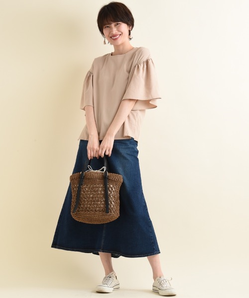 SOMETHING（サムシング）の「【SOMETHING】FLARE SKIRT（デニムスカート・レディース・ブルー/インディゴブルー・FREE）」の20枚目の写真