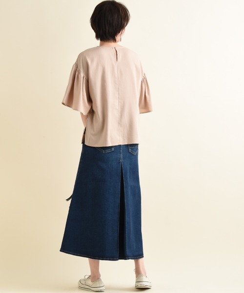 SOMETHING（サムシング）の「【SOMETHING】FLARE SKIRT（デニムスカート・レディース・ブルー/インディゴブルー・FREE）」の21枚目の写真