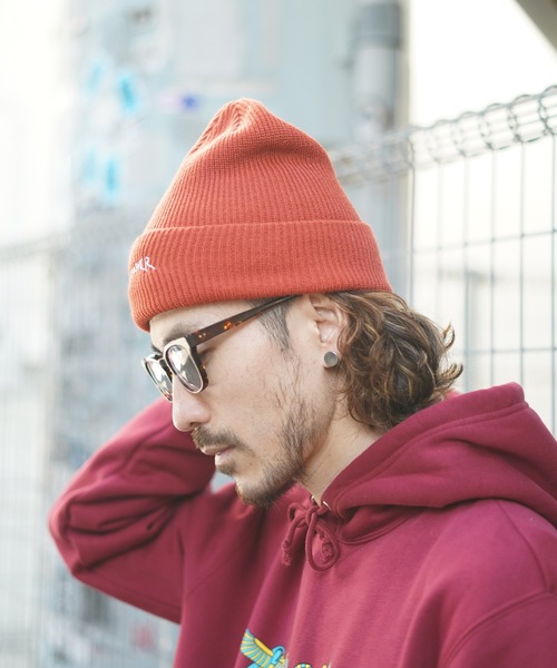 THRASHER（スラッシャー）の「GONZ LOGO ACRYLIC BEANIE/スラッシャーマークゴンザレスニットキャップ・ビーニー（ニットキャップ/ビーニー・メンズ・ブラック/ダークオレンジ/ダークグリーン/ピンク/ネイビー・FREE）」の12枚目の写真