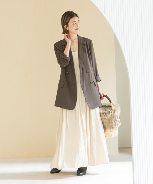 U by SPICK&SPAN(ユーバイスピックアンドスパン)の「≪追加≫オーバーテーラード ジャケット2(その他アウター・レディース・ブラウン・36/38)」の8枚目の写真