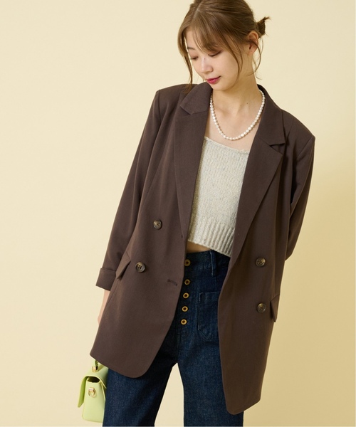 U by SPICK&SPAN(ユーバイスピックアンドスパン)の「≪追加≫オーバーテーラード ジャケット2(その他アウター・レディース・ブラウン・36/38)」の12枚目の写真