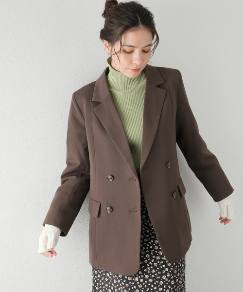 U by SPICK&SPAN(ユーバイスピックアンドスパン)の「≪追加≫オーバーテーラード ジャケット2(その他アウター・レディース・ブラウン・36/38)」の16枚目の写真