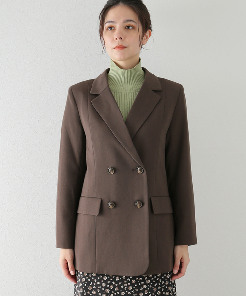 U by SPICK&SPAN(ユーバイスピックアンドスパン)の「≪追加≫オーバーテーラード ジャケット2(その他アウター・レディース・ブラウン・36/38)」の22枚目の写真