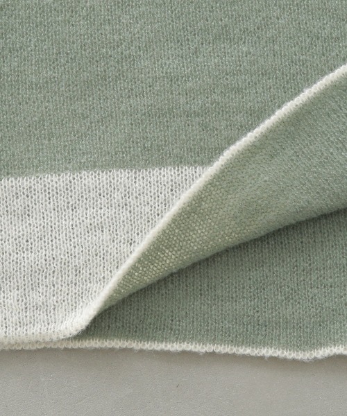 osharewalker（オシャレウォーカー）の「【廃盤】『配色モヘヤタッチオフタートルニット』（ニット/セーター・レディース・グレー/ベージュ/グリーン・FREE）」の11枚目の写真