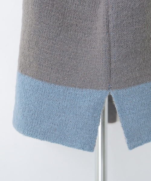 osharewalker（オシャレウォーカー）の「【廃盤】『配色モヘヤタッチオフタートルニット』（ニット/セーター・レディース・グレー/ベージュ/グリーン・FREE）」の14枚目の写真