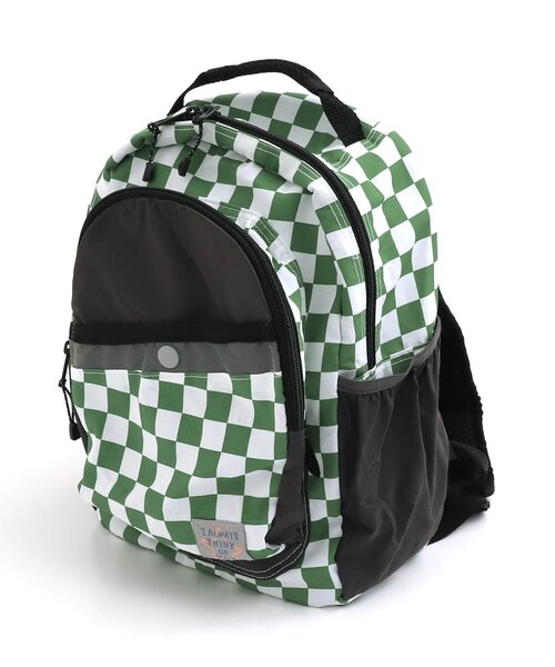 BREEZE（ブリーズ）の「【肩らくパッド】スマイルバックパック（バックパック/リュック・キッズ・ピンク/ベージュ/ブラック/ライム/サックスブルー/チェック/レインボー・MEDIUM/SMALL）」の7枚目の写真