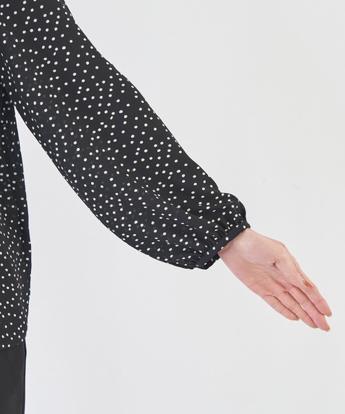☆美品☆ ROPE' ロペ　ドット柄　フリル　ブラウス　カットソー☆ ROPE' PICNIC（ロペピクニック）の「ドット/無地フリルブラウス