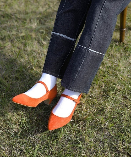 Bou Jeloud（ブージュルード）の「ストラップパンプス（パンプス・レディース・オレンジ/チャコールグレー/カーキ・L/M）」の8枚目の写真