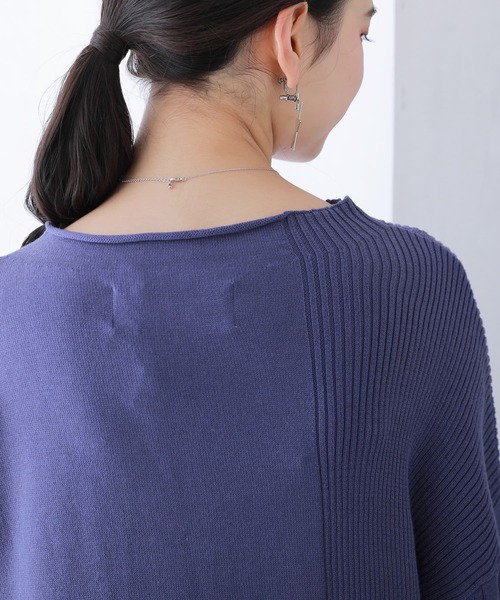 kOhAKU(コハク)の「『マルチボタンニットカーディガン』(カーディガン/ボレロ・レディース・グレイッシュブルー/ブラック・FREE)」の7枚目の写真