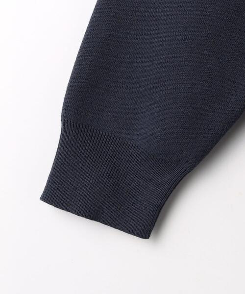 green label relaxing（グリーンレーベルリラクシング）の「クリアコットン スウェットライク スキッパー ポロ ニット -ウォッシャブル-（ニット/セーター・メンズ・オフホワイト/ライム/ネイビー・S/M/L/XL）」の18枚目の写真