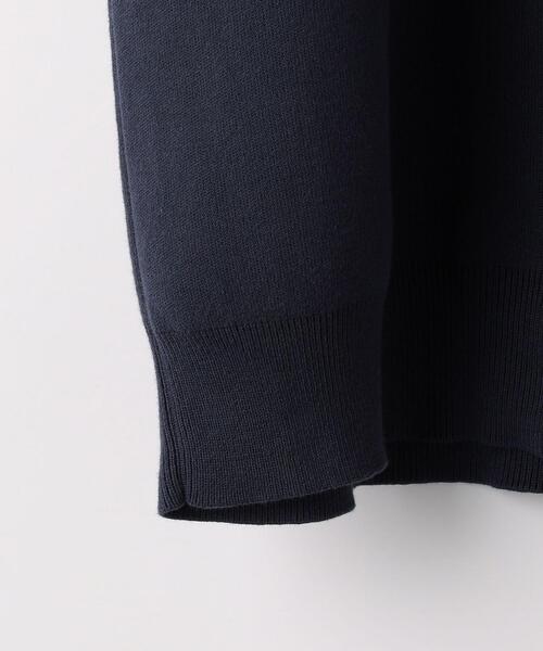 green label relaxing（グリーンレーベルリラクシング）の「クリアコットン スウェットライク スキッパー ポロ ニット -ウォッシャブル-（ニット/セーター・メンズ・オフホワイト/ライム/ネイビー・S/M/L/XL）」の19枚目の写真