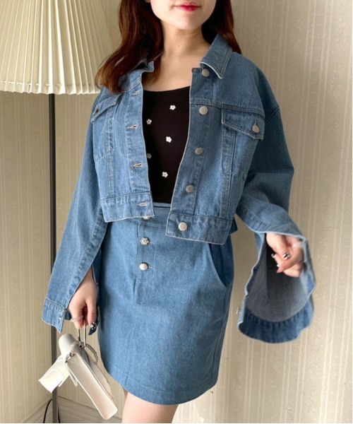 OLIVE des OLIVE（オリーブデオリーブ）の「いろいろボタンミニスカート（スカート・レディース・ワンウォッシュ/ノンウォッシュ/イエロー・FREE）」の14枚目の写真