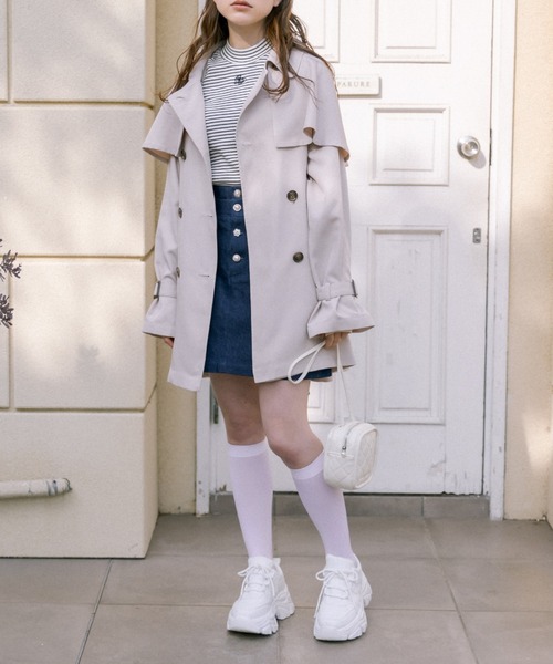 OLIVE des OLIVE（オリーブデオリーブ）の「いろいろボタンミニスカート（スカート・レディース・ワンウォッシュ/ノンウォッシュ/イエロー・FREE）」の22枚目の写真