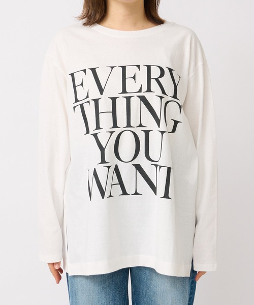 RIVE DROITE(リヴドロワ)の「リラックスムード漂う大人のロンT/フォントロゴロンT(Tシャツ/カットソー・レディース・ネイビー/ホワイト・FREE)」の16枚目の写真