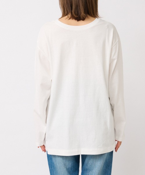 RIVE DROITE(リヴドロワ)の「リラックスムード漂う大人のロンT/フォントロゴロンT(Tシャツ/カットソー・レディース・ネイビー/ホワイト・FREE)」の18枚目の写真