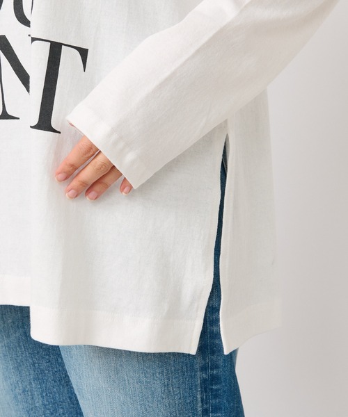 RIVE DROITE(リヴドロワ)の「リラックスムード漂う大人のロンT/フォントロゴロンT(Tシャツ/カットソー・レディース・ネイビー/ホワイト・FREE)」の20枚目の写真