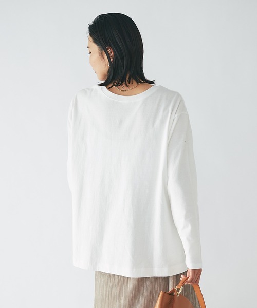 RIVE DROITE(リヴドロワ)の「リラックスムード漂う大人のロンT/フォントロゴロンT(Tシャツ/カットソー・レディース・ネイビー/ホワイト・FREE)」の13枚目の写真