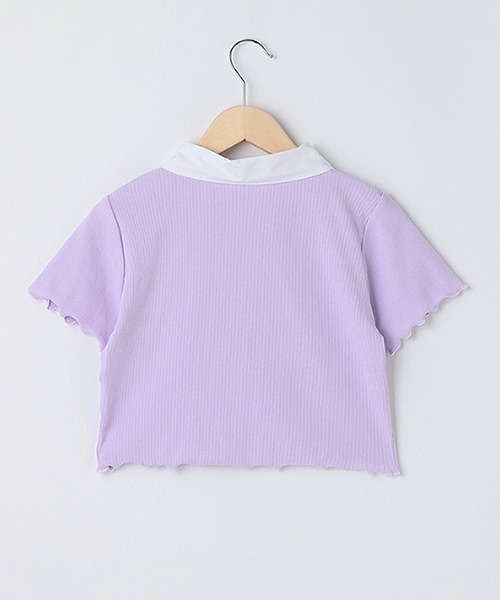 by LOVEiT(バイラビット)の「衿つきポロ(Tシャツ/カットソー・キッズ・エメラルド/ラベンダー/ピンク・160cm/130cm/140cm/120cm/150cm)」の4枚目の写真